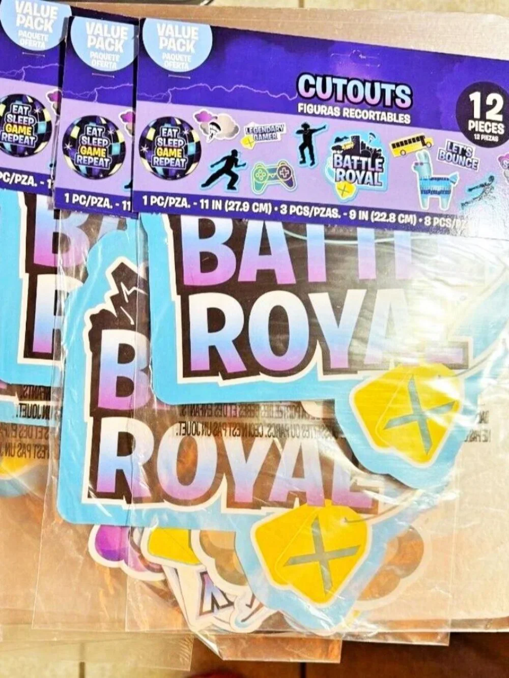 NEW BATTLE ROYAL VIDEO GAME CUTOUTS PARTY SUPPLIES DECORATION (36 CUT-OUTS)